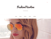 Tablet Screenshot of fashionnicotine.com